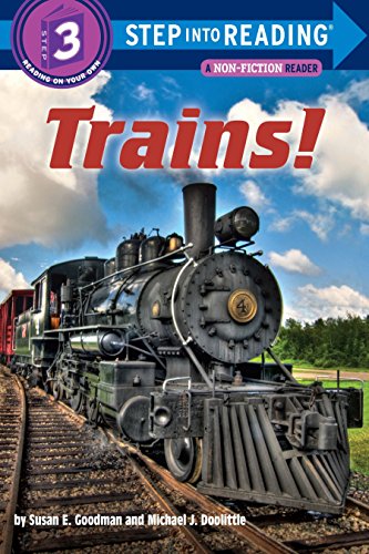 Book Cover Trains! (Step into Reading)