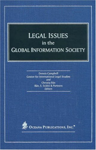 Legal Issues in the Global Information Society