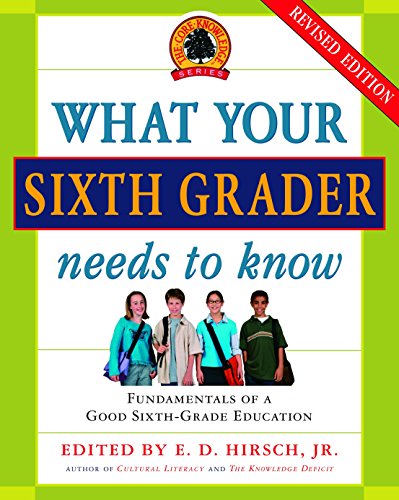 Book Cover What Your Sixth Grader Needs to Know: Fundamentals of a Good Sixth-Grade Education, Revised Edition (The Core Knowledge Series)