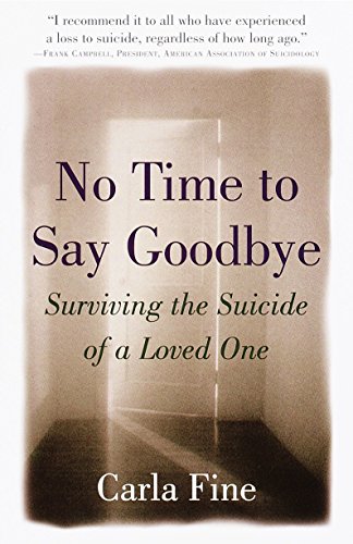 Book Cover No Time to Say Goodbye: Surviving The Suicide Of A Loved One