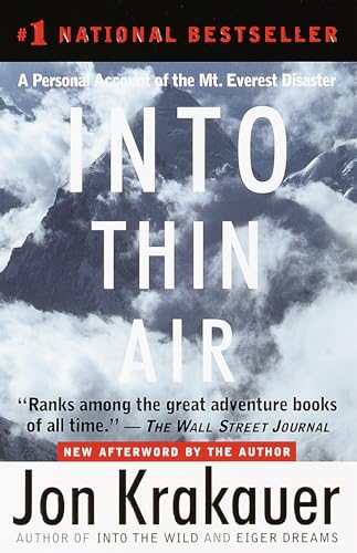 Book Cover Into Thin Air: A Personal Account of the Mt. Everest Disaster