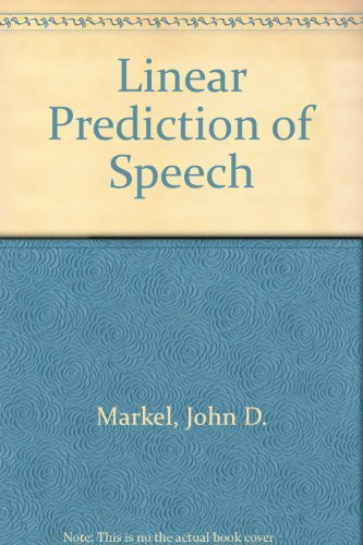 Book Cover Linear Prediction of Speech