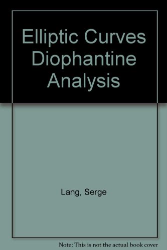 Elliptic Curves: Diophantine Analysis