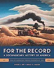 Book Cover For the Record: A Documentary History of America