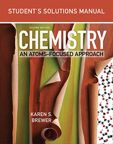 Book Cover Student's Solutions Manual: for Chemistry: An Atoms-Focused Approach (Second Edition)