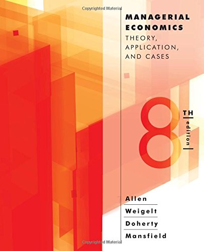 Book Cover Managerial Economics: Theory, Applications, and Cases