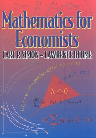 Book Cover Mathematics for Economists