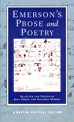 Book Cover Emerson's Prose and Poetry (Norton Critical Editions)