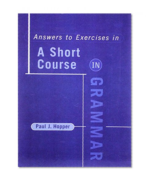 Short Course in Grammar, Answer Book