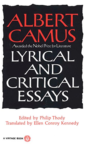 Book Cover Lyrical and Critical Essays