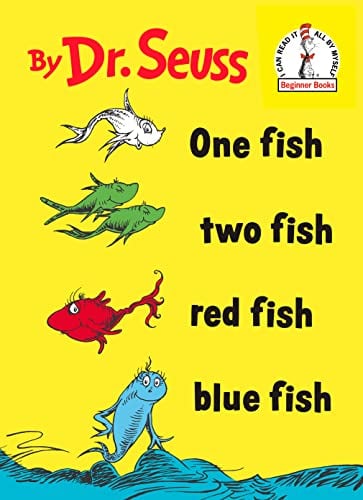 Book Cover One Fish Two Fish Red Fish Blue Fish