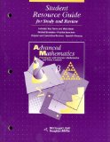 McDougal Littell Advanced Math: Student Resource Guide for Study and Review Grades 9-12