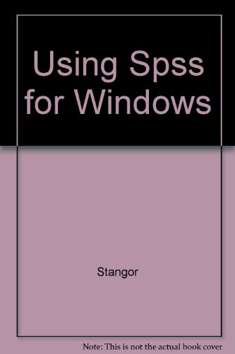 Using Spss for Windows