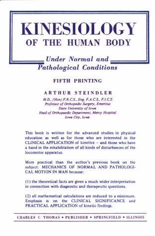 Book Cover Kinesiology of the Human Body Under Normal and Pathological Conditions