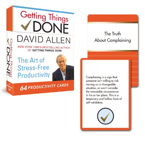 Book Cover Getting Things Done Productivity Cards