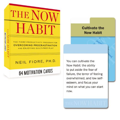 Book Cover The Now Habit: 64 Motivation Cards: The Fiore Productivity Program for Overcoming Procrastination and Enjoying Guilt-Free Play (Tarcher Inspiration Cards)
