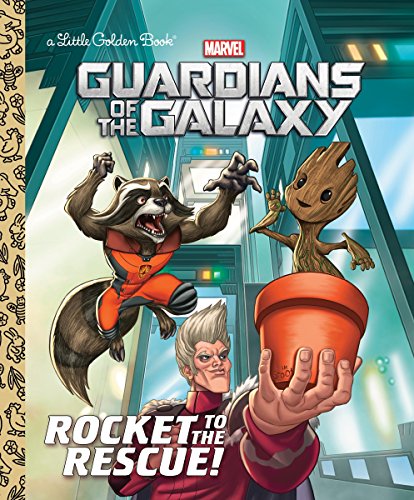 Book Cover Rocket to the Rescue! (Marvel: Guardians of the Galaxy) (Little Golden Book)