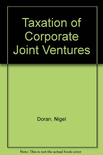 Taxation of Corporate Joint Ventures