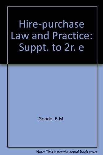 Hire-purchase Law and Practice: Suppt. to 2r. e