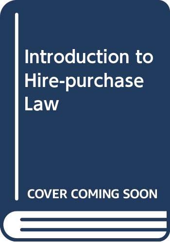 Introduction to Hire-purchase Law