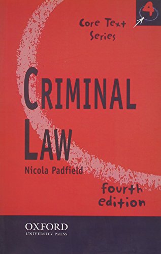 Criminal Law (Core Texts)