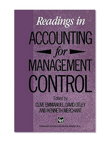 Readings in Accounting for Management Control (Chapman & Hall Series in Accounting and Finance)