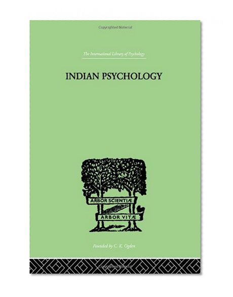 International Library of Psychology: Indian Psychology Perception