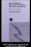 Accountability and Effectiveness Evaluation in Nonprofit Organizations (Routledge Studies in the Management of Voluntary and Non-Profit Organizations)