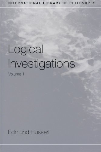 Book Cover Logical Investigations, Vol. 1 (International Library of Philosophy)