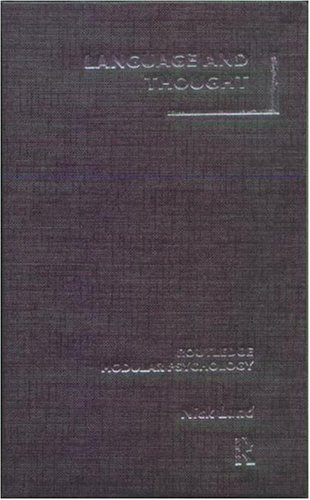 Language and Thought (Routledge Modular Psychology)