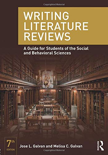 Book Cover Writing Literature Reviews: A Guide for Students of the Social and Behavioral Sciences