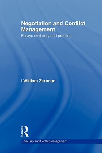 Negotiation and Conflict Management (Routledge Studies in Security and Conflict Management)