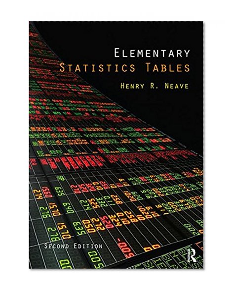 Elementary Statistics Tables