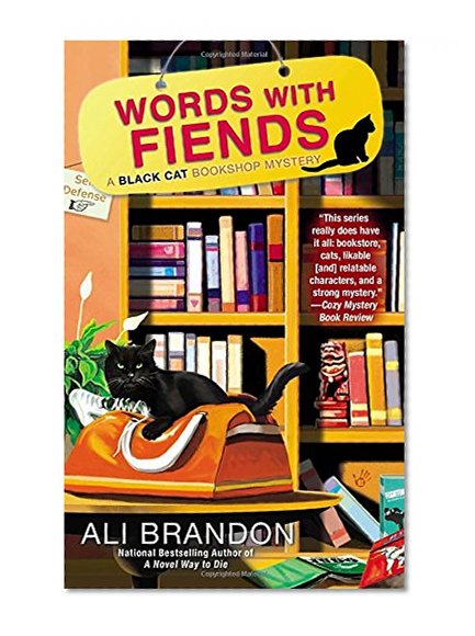 Book Cover Words with Fiends (A Black Cat Bookshop Mystery)