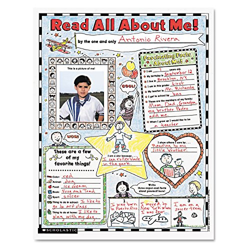 Book Cover Instant Personal Poster Sets: Read All About Me: Big Write-and-Read Learning Posters Ready for Kids to Personalize and Display With Pride!