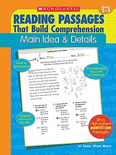Book Cover Main Idea & Details (Reading Passages That Build Comprehension)