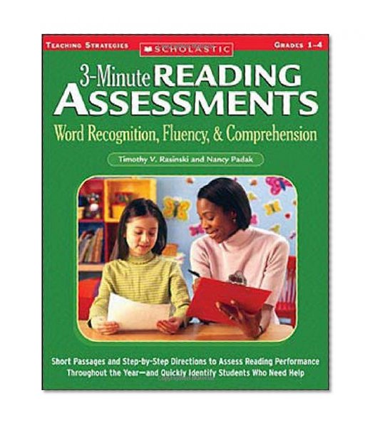 Book Cover 3-Minute Reading Assessments: Word Recognition, Fluency, and Comprehension: Grades 1-4 (Three-minute Reading Assessments)