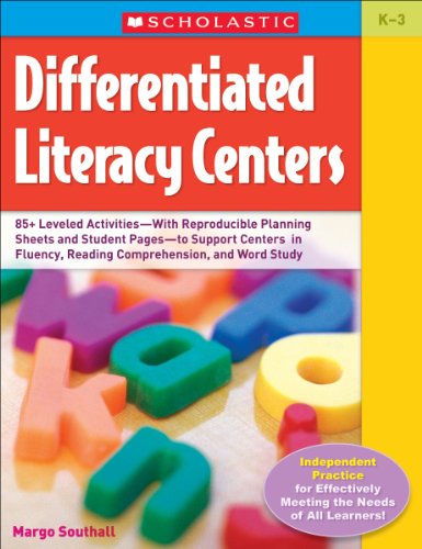 Book Cover Differentiated Literacy Centers: 85 + Leveled Activities-With Reproducible Planning Sheets and Student Pages-to Support Centers in Fluency, Reading Comprehension, and Word Study