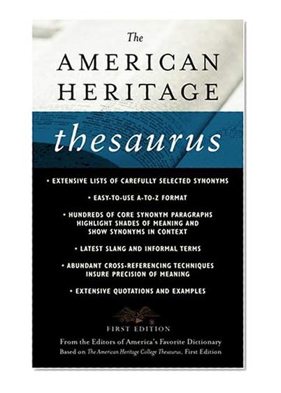 The American Heritage Thesaurus, First Edition