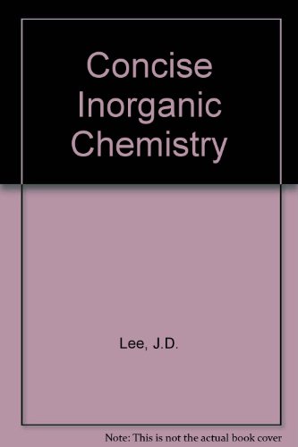Concise Inorganic Chemistry