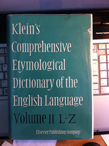 Comprehensive Etymological Dictionary of the English Language: L-Z v. 2