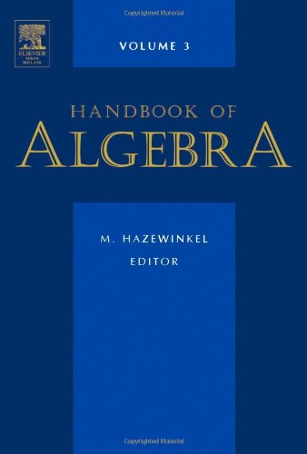 Handbook of Algebra, Volume 3