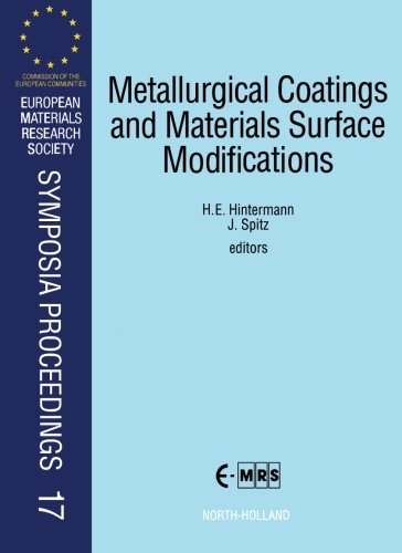 Metallurgical Coatings and Materials Surface Modifications