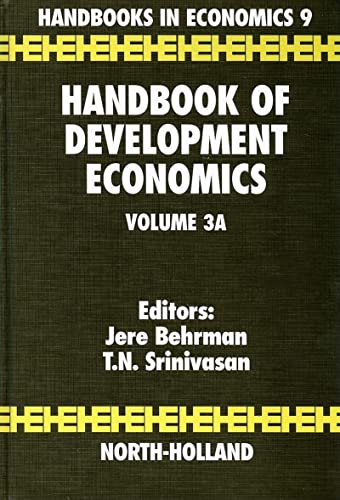 Handbook of Development Economics, Vol. 3A