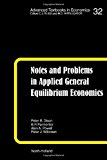 Notes and Problems in Applied General Equilibrium Economics, Volume 32 (Advanced Textbooks in Economics)