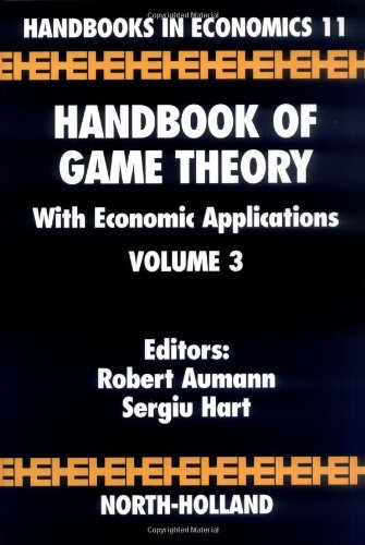 Handbook of Game Theory with Economic Applications, Volume 3