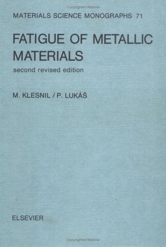 Fatigue of Metallic Materials, Volume 71, Second Edition (Materials Science Monographs)