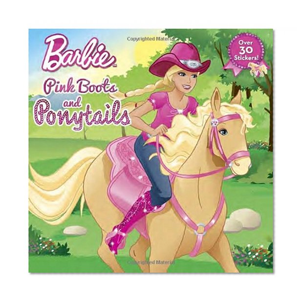 Book Cover Pink Boots and Ponytails (Barbie) (Pictureback(R))