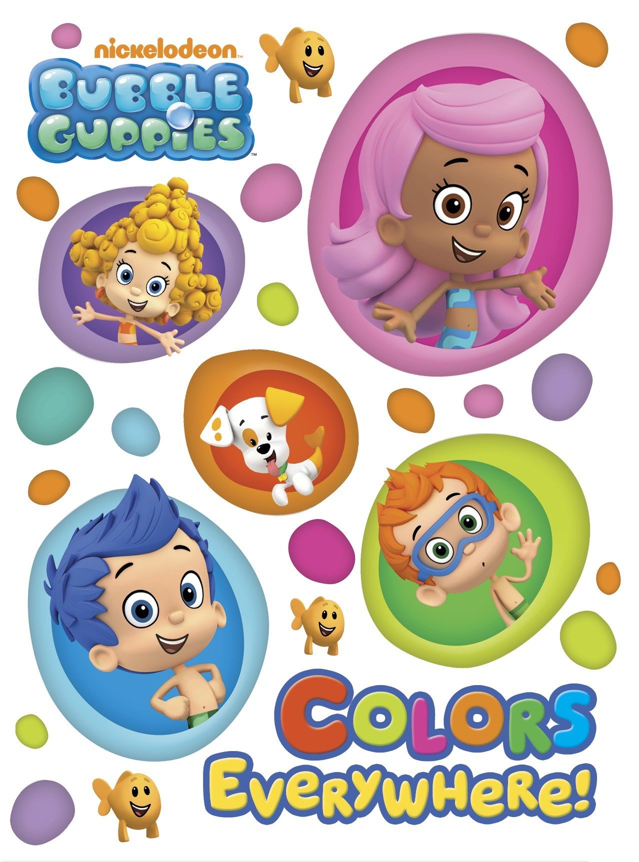 Book Cover Colors Everywhere! (Bubble Guppies) (Board Book)