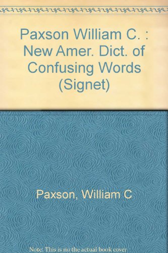 Dictionary of Confusing Words, The New American (Signet)
